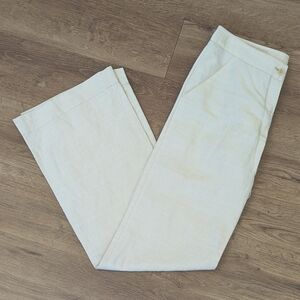 Missoni Wide Leg Pants Cream Silk size 4 NWT